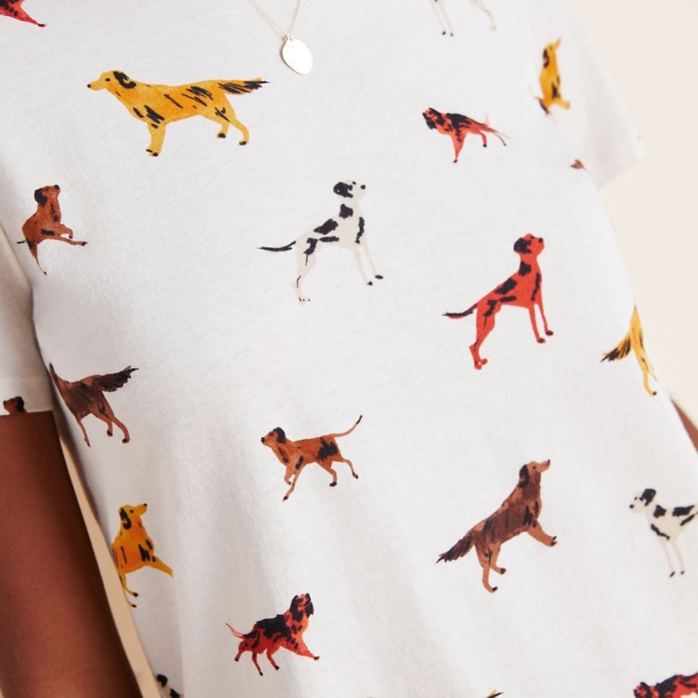 Puppy Dog Weekend Tee T-Shirt Anthro - Picture 2 of 5
